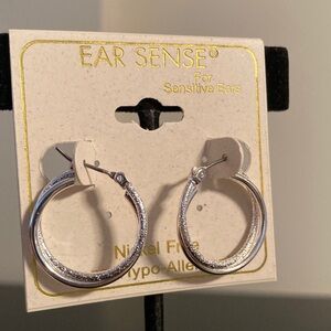 Silver Hoop Earrings for Sensitive Ears